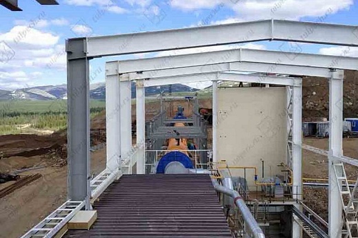 Печь обжига сульфидных руд с труднообогатимым золотом