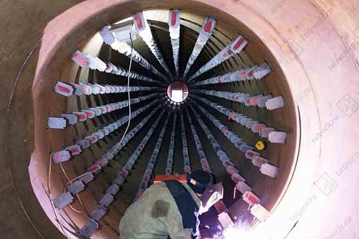 Печь обжига сульфидных руд с труднообогатимым золотом