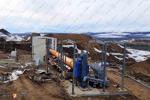 Печь обжига сульфидных руд с труднообогатимым золотом