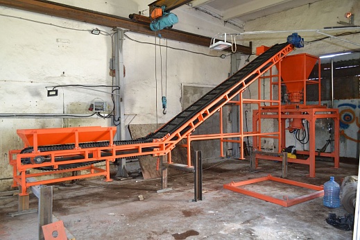 L-образный ленточный конвейер