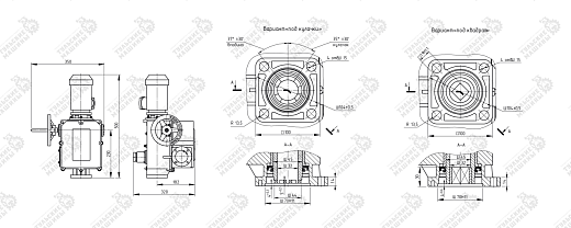 Габаритный чертеж Электропривод НА