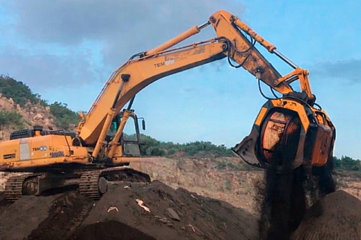 Роторный просеивающий ковш КПР-01