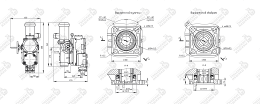 Габаритный чертеж Электропривод ВА