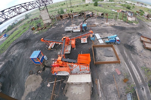 Линия дробления и сортировки угля